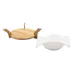 Bowl with Bamboo Stand