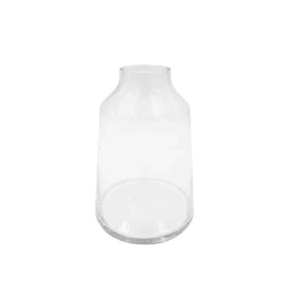 Clear Glass Vase Narrow Neck 24cm