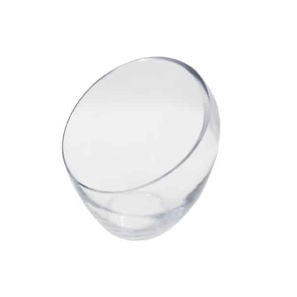 Slanted Glass Vase