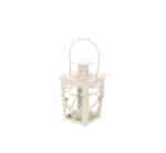 Tea Light Candle Lantern White