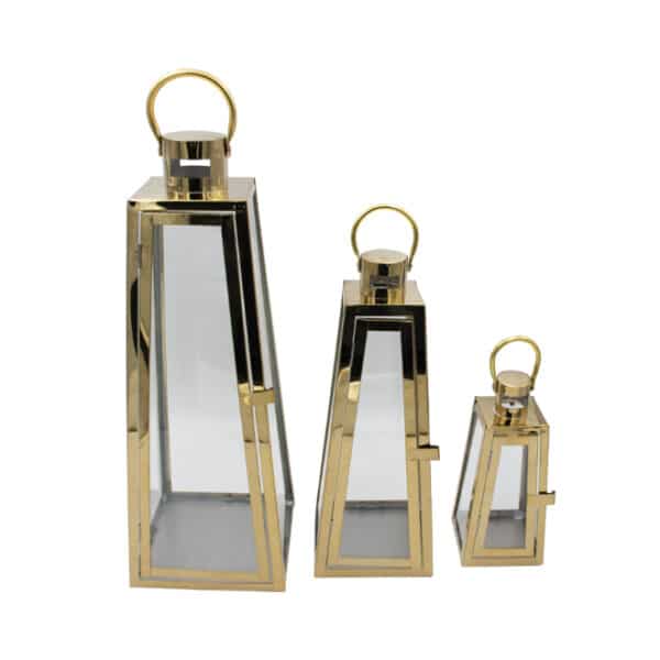 3pc Gold Lantern