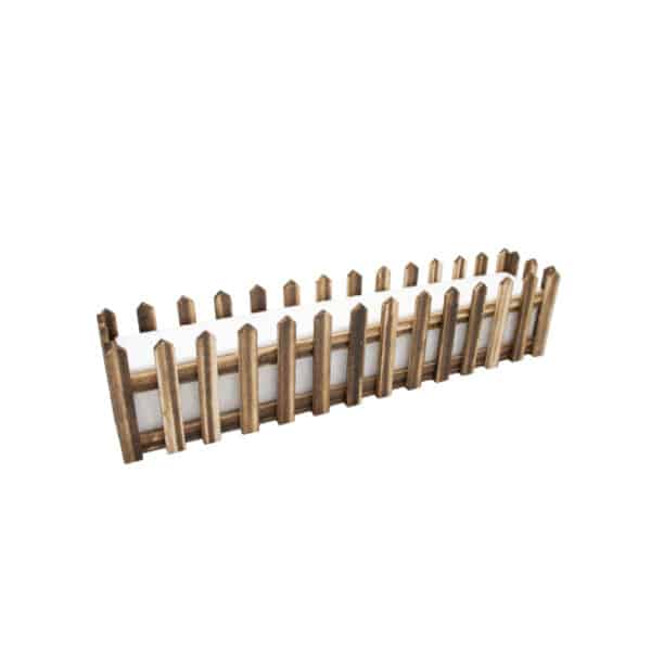 Wooden Fence Brown 50x11x9cm