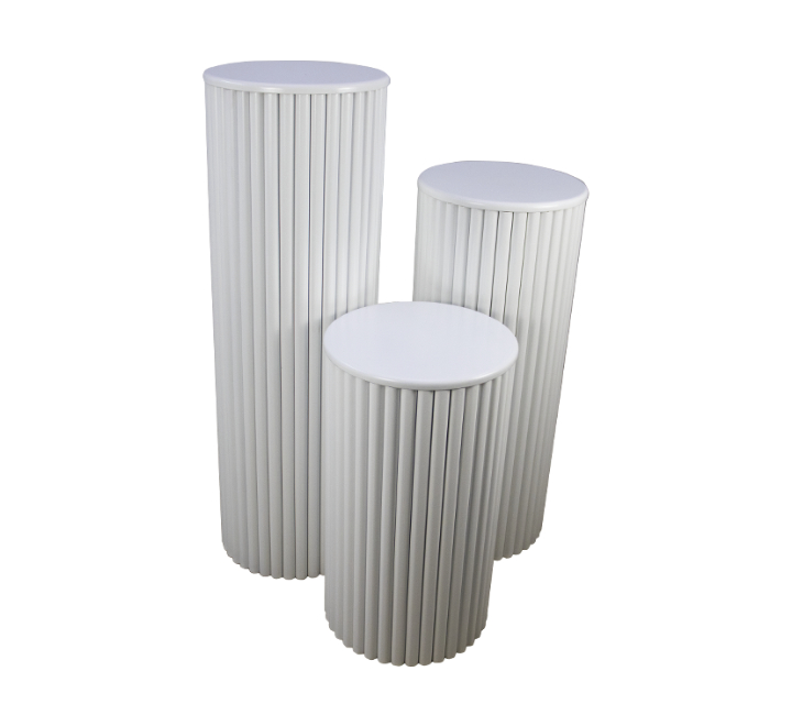 Ripple Plinths White