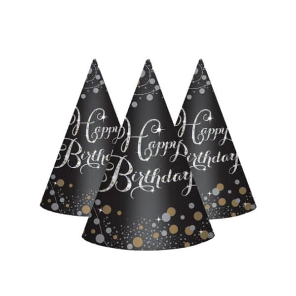Sparkling Celebration Party Hats 8pcs