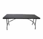 Brown Rattan Folding Table