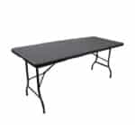 Brown Rattan Folding Table