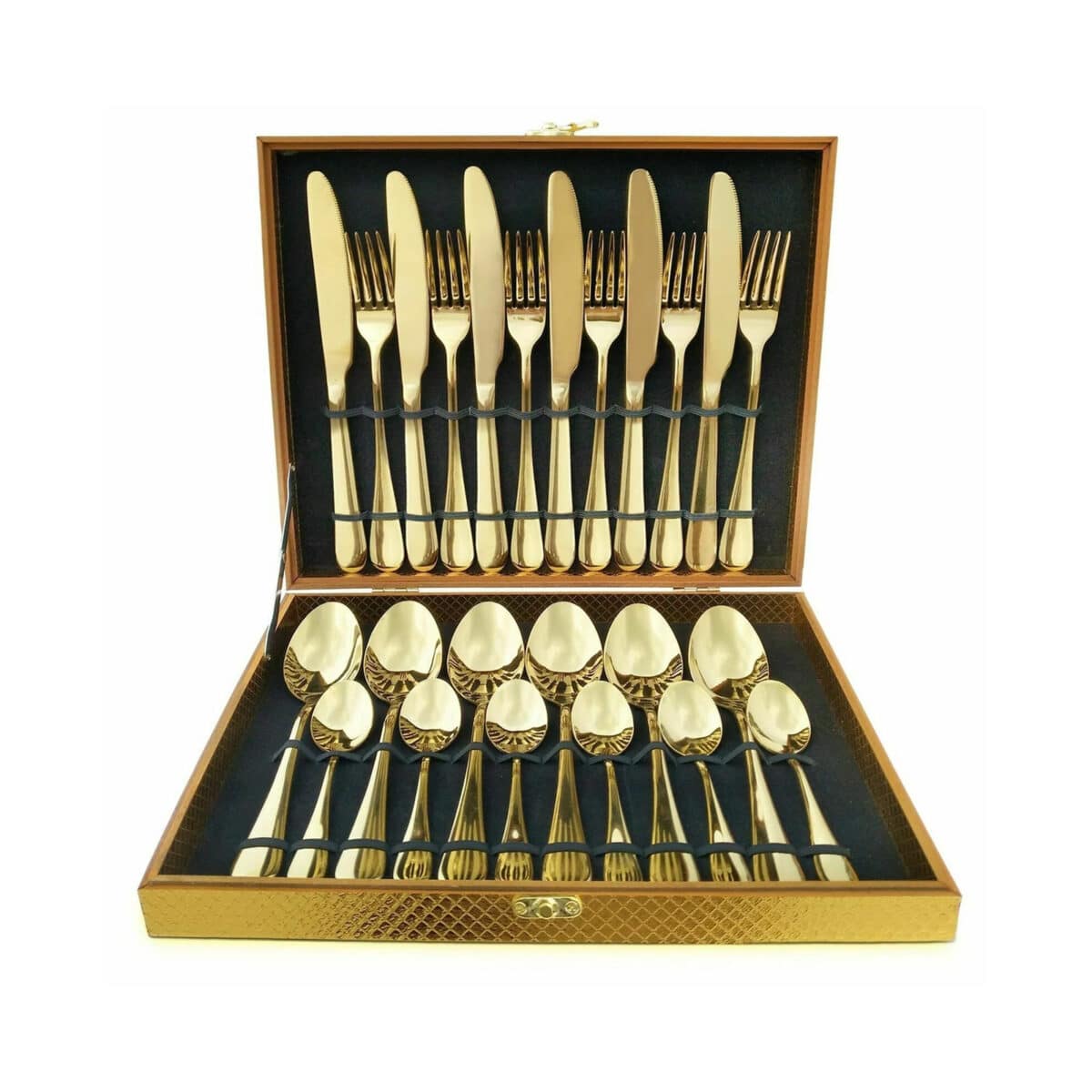 24pc Gold Cutlery Set