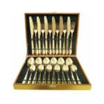 24pc Gold Cutlery Set