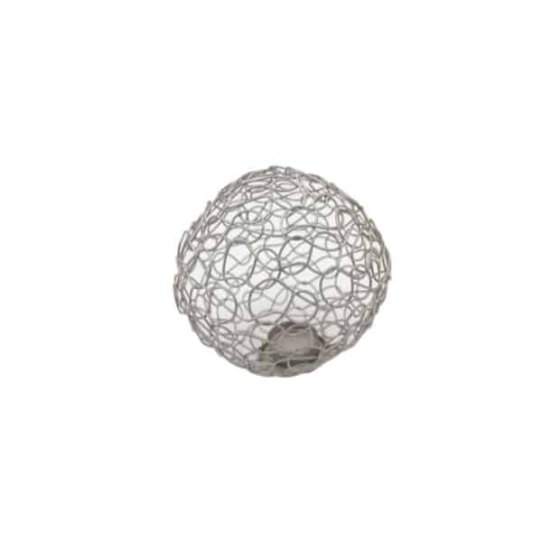 Candle Stand Ball Silver