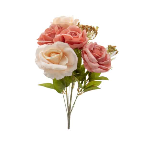 Artificial Rose Bunch Pink