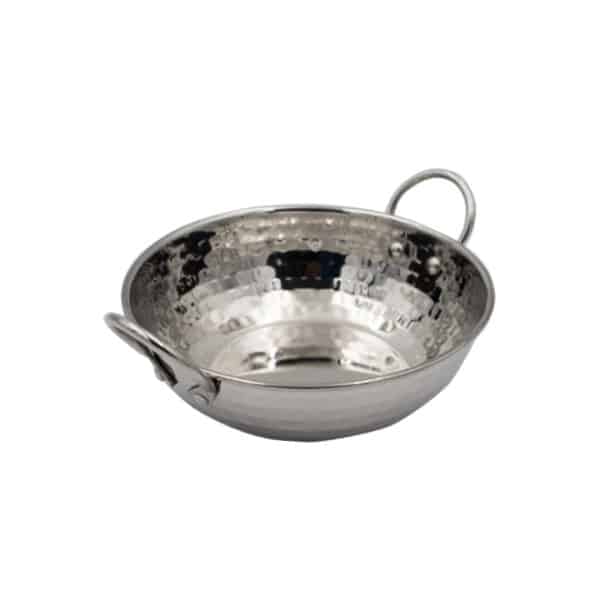Regent Karahi Pan Hammered Stainless Steel