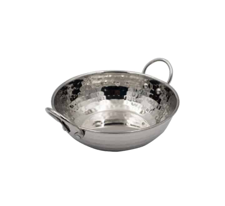 Regent Karahi Pan Hammered Stainless Steel