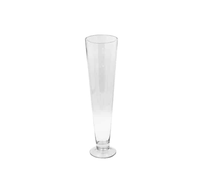 Conical Glass Vase 40cm