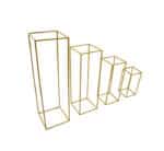 4pc Flower Stand Gold