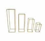 4pc Flower Stand Gold