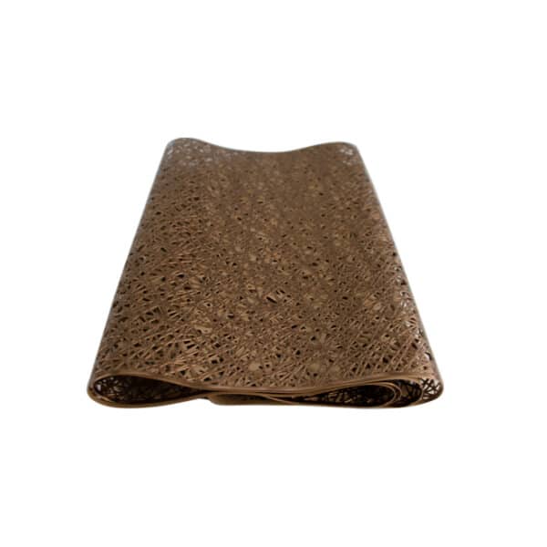 Table Runner Geometric Pattern Bronze