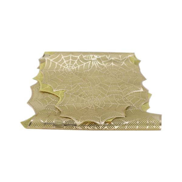 Table Runner Spider Web Pattern Gold
