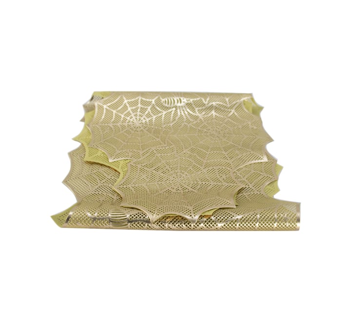 Table Runner Spider Web Pattern Gold