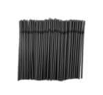 Black Plastic Straws 100pcs