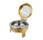 Gold Round Chafing Dish