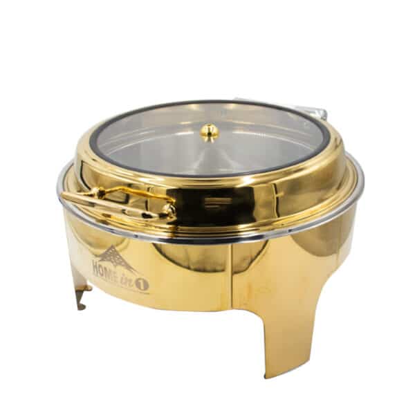 Gold Round Chafing Dish