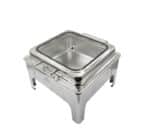 Square Chafing Dish Silver