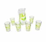 Glass Cup and Jug Set 7pc