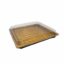 Disposable Serving Platter Gold with Clear Lid