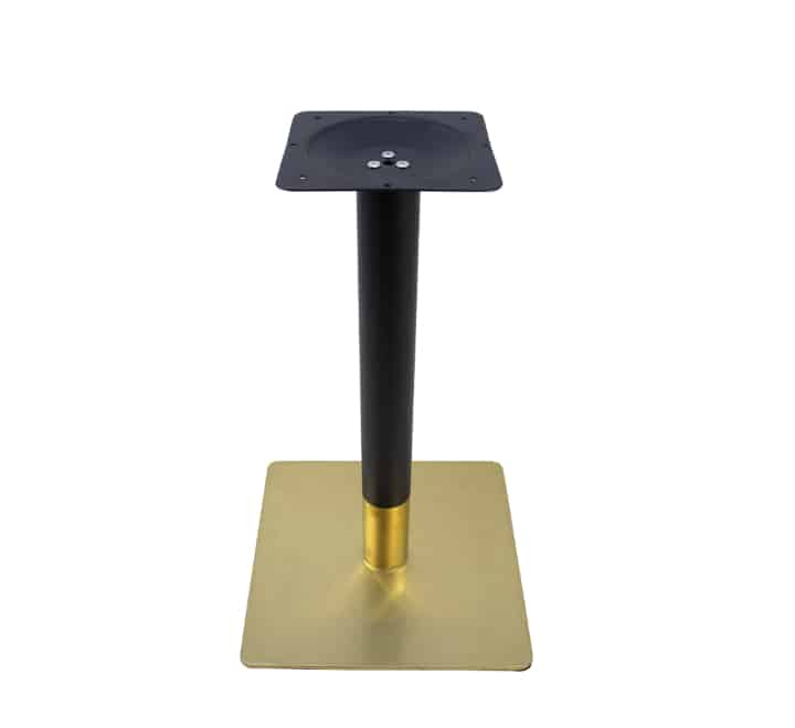 Cafe Table Base Black and Gold