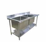 Double Bowl Sink Stainless Steel 1.8m