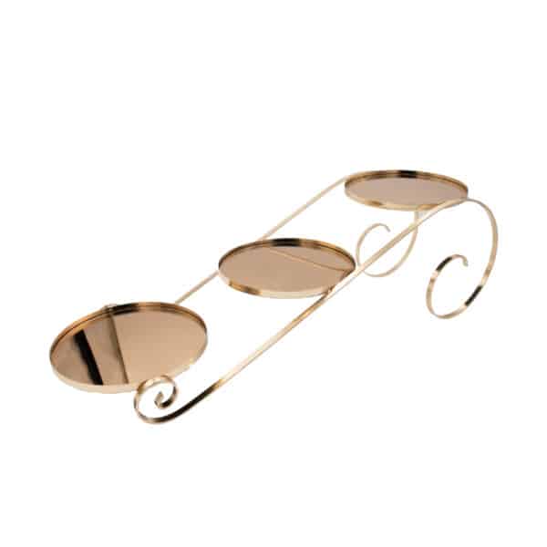 3 Layer Cake Stand Gold