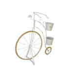 Bicycle Double Flower Pot White