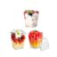 Dessert Cups with Lids Pyramid Shape 25pcs