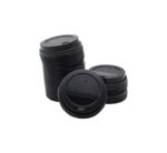 Black Plastic Cup Lid 50s