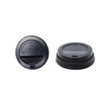 Black Plastic Cup Lid 50s