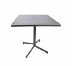 Square Steel Cafe Table Brown 70cm