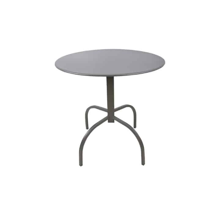 Black Round Steel Cafe Table 70cm