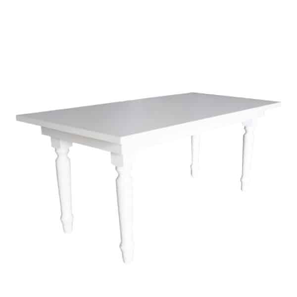 Rectangular Wooden Table White 180x90cm