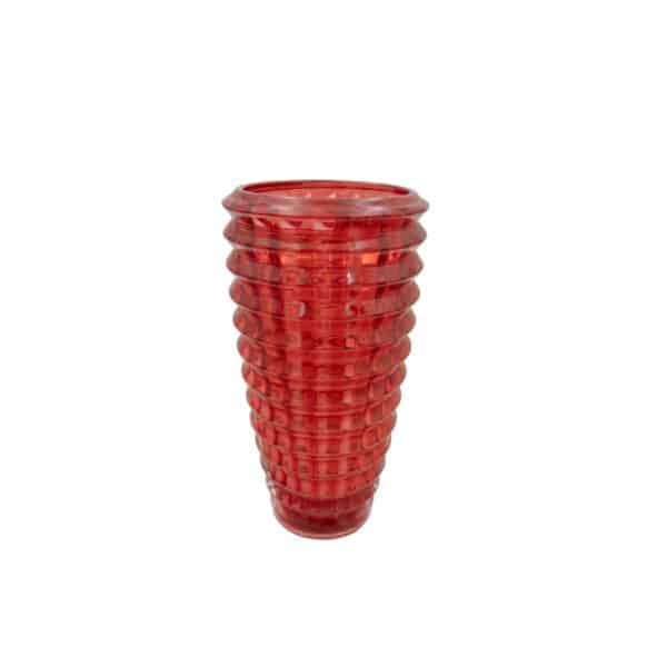 Red Glass Vase