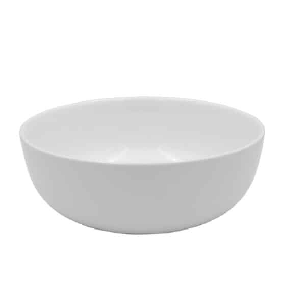 Round Ceramic Salad Bowl White 29x11cm
