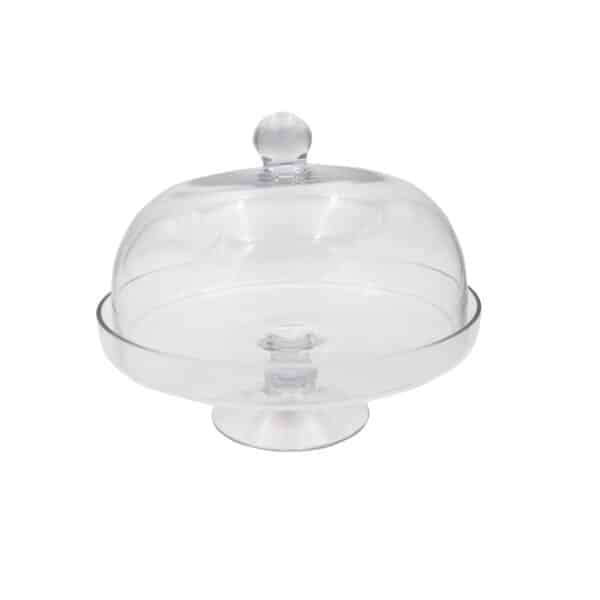 Glass Cake Dome with Stand