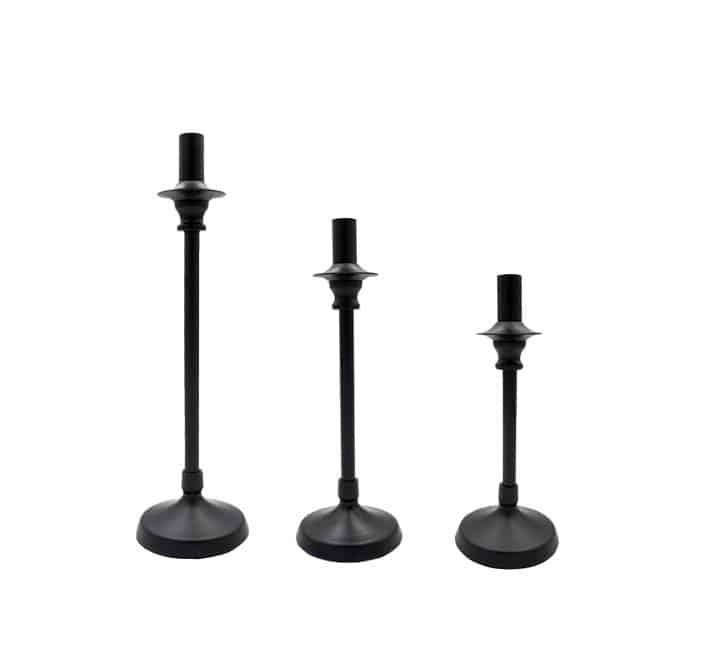 Black Candle Holder