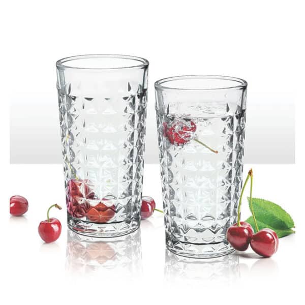 6pc Water Glass Set Pattern 255ml