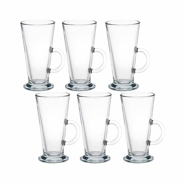 Latte Glass Mug 6pc
