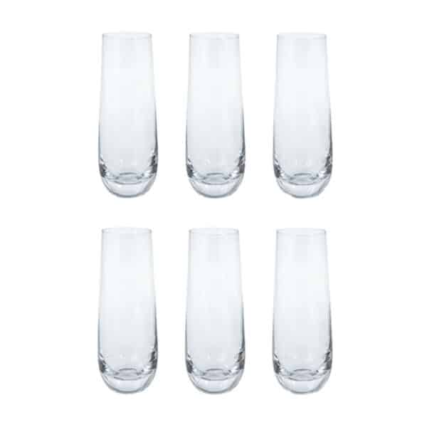 6pc Stemless Flutes