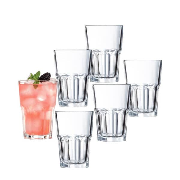 Luminarc Granity Hi Ball Glasses 6pc