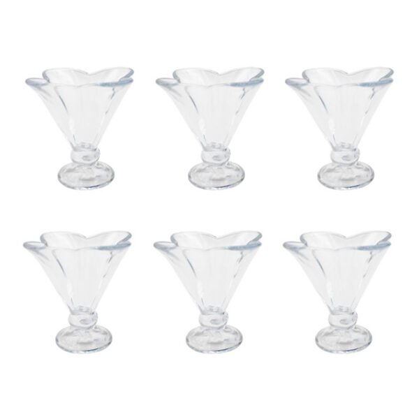 6pc Ice Cream Glass Bowl Set
