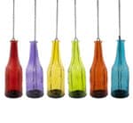 Glass Bottle Candle Stand