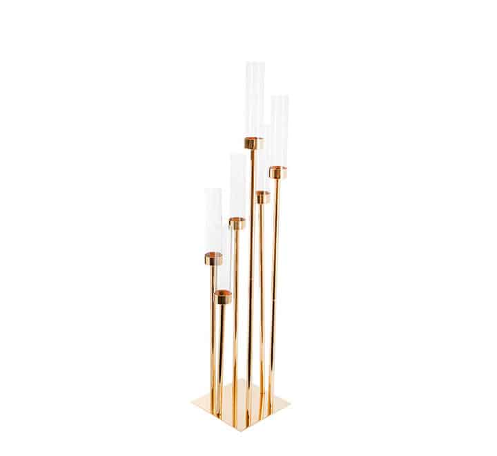 6 Holder Gold Candle Stand