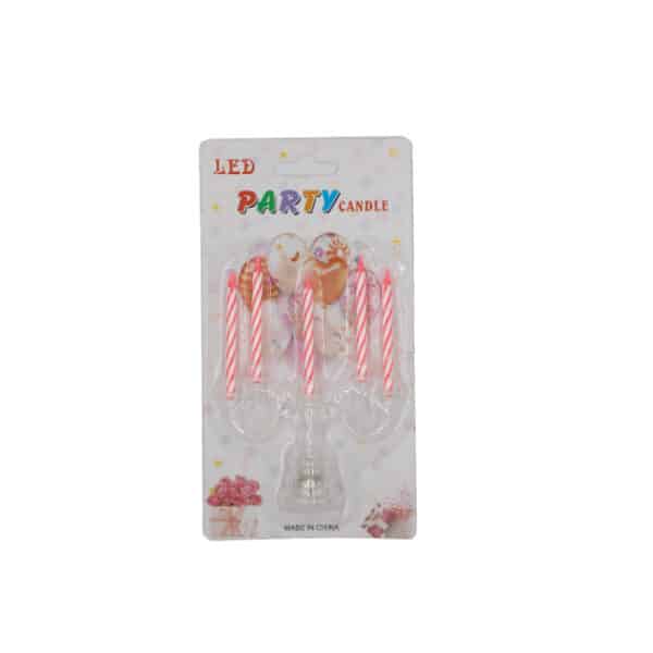 LED Chandelier Party Candle Pink